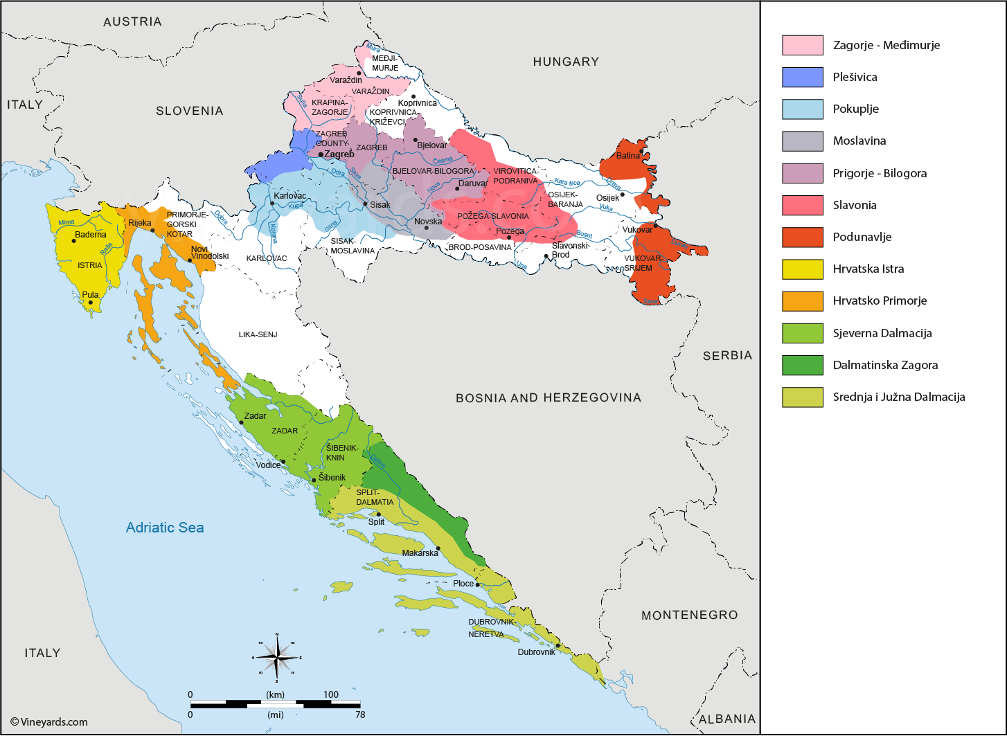 Wine Regions in Croatia